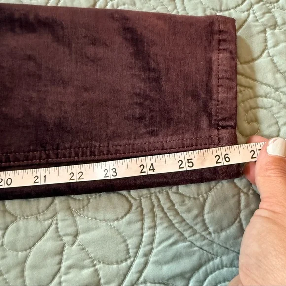 NWT Free People Mulberry Velour High Rise Skinny Jeans Size 27 Women - Picture 8 of 8